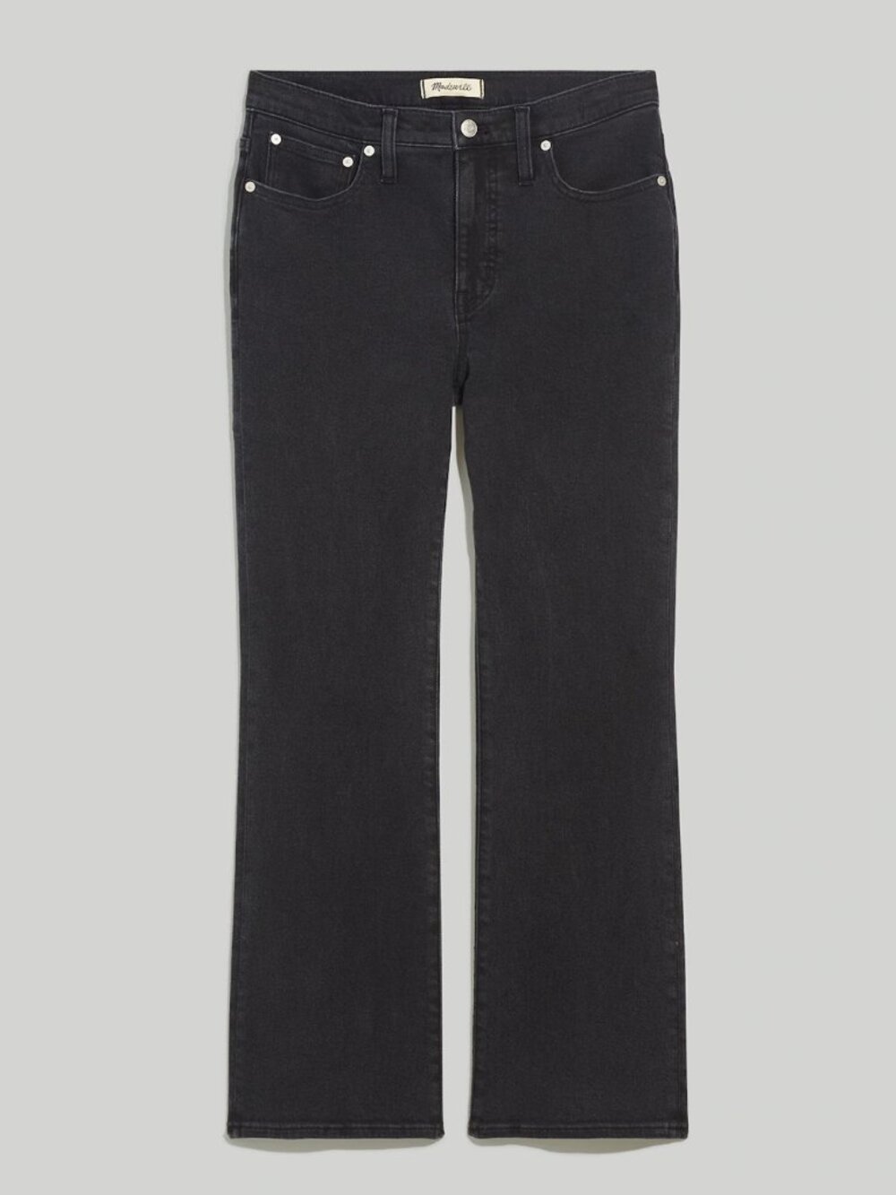 Madewell Kick Out Crop Mid-Rise Jeans Black Size 24 - Picture 6 of 10